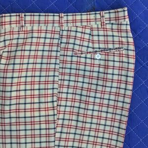 Vintage Deadstock high waist plaid pants